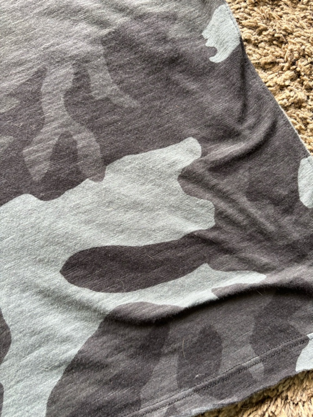 Camo Print Short Sleeve Tee - Gray & Black We the free - Picture 11 of 11